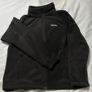 Columbia Black Full-Zip Fleece Jacket size 1X